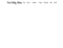 Tablet Screenshot of cairnsweddingmakeup.com.au